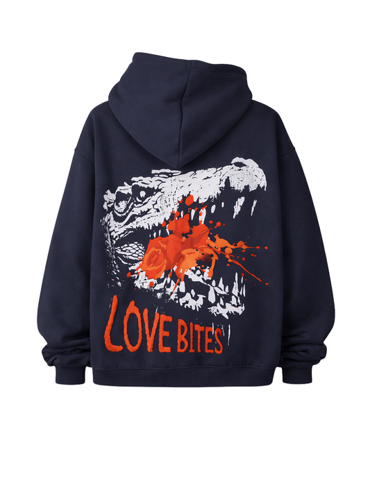 Love Bites Hoodie - Navy Blue