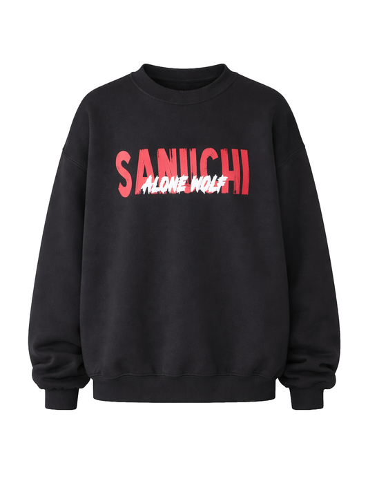 Wolf & Roses - Black