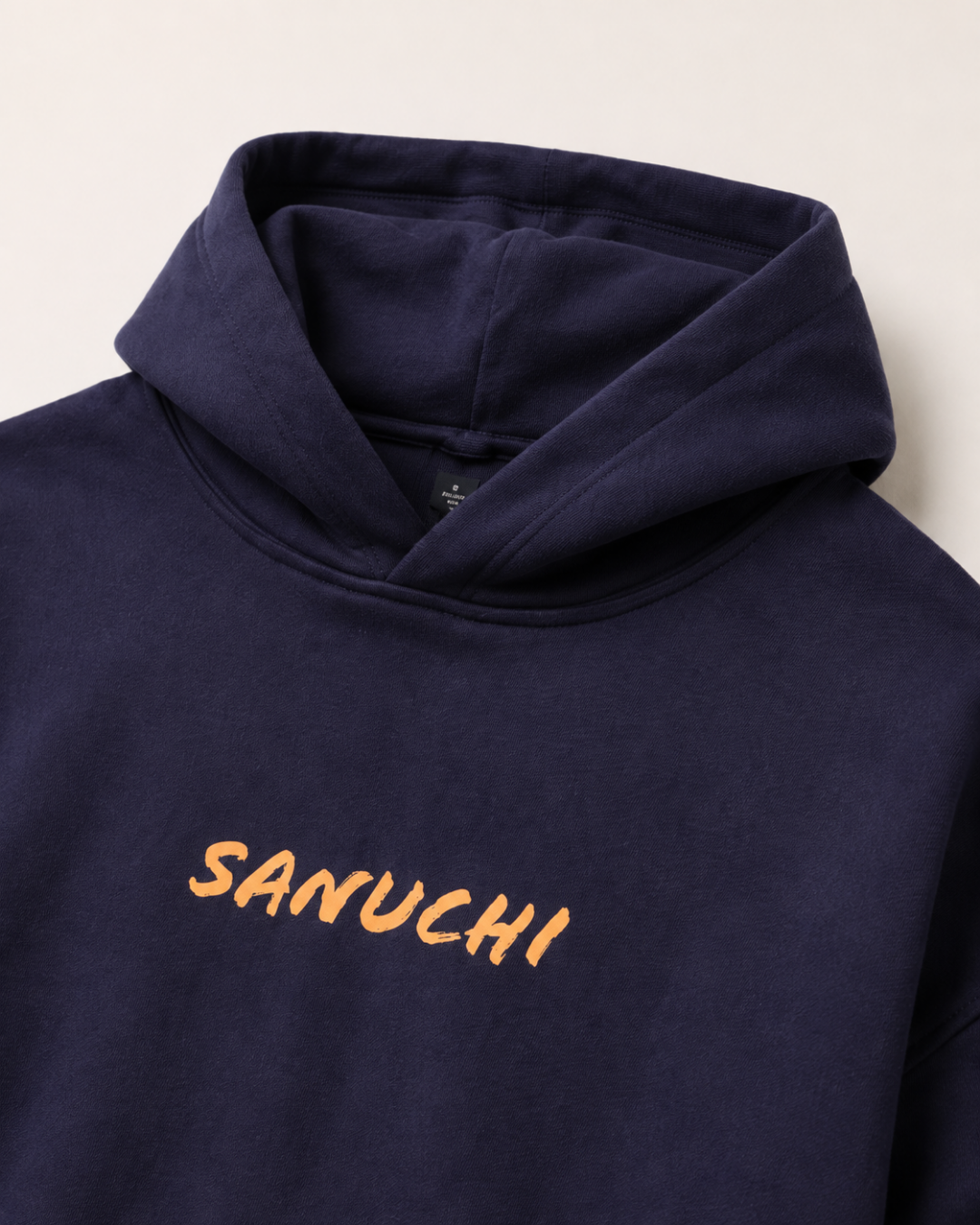 Golden Script Hoodie - Navy Blue