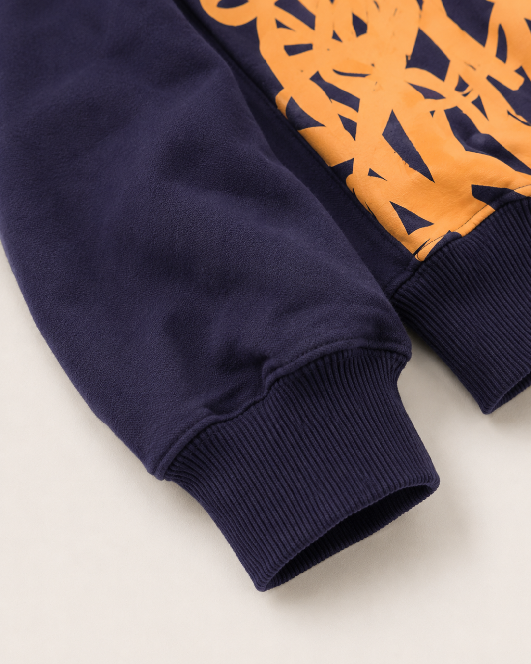 Golden Script Hoodie - Navy Blue