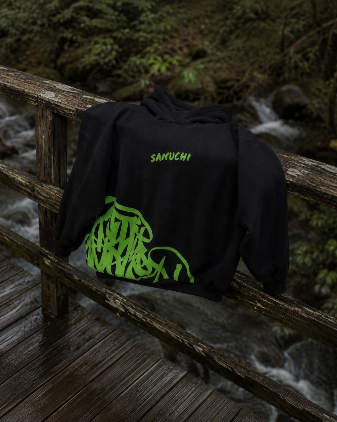 Golden Script Hoodie - Black