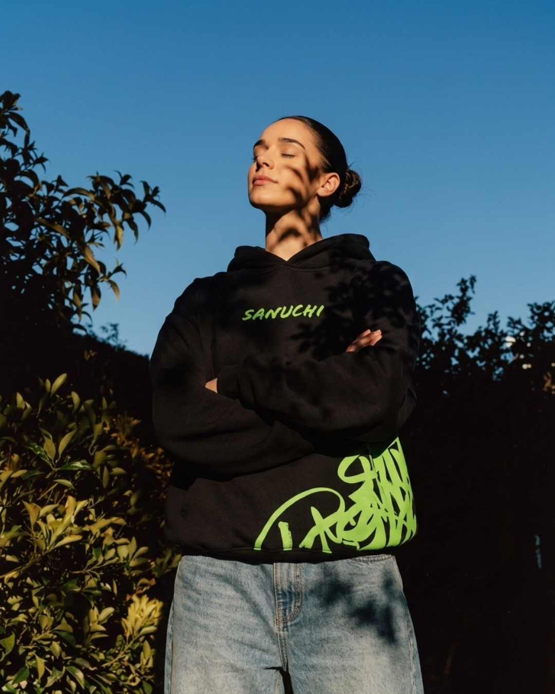 Golden Script Hoodie - Black