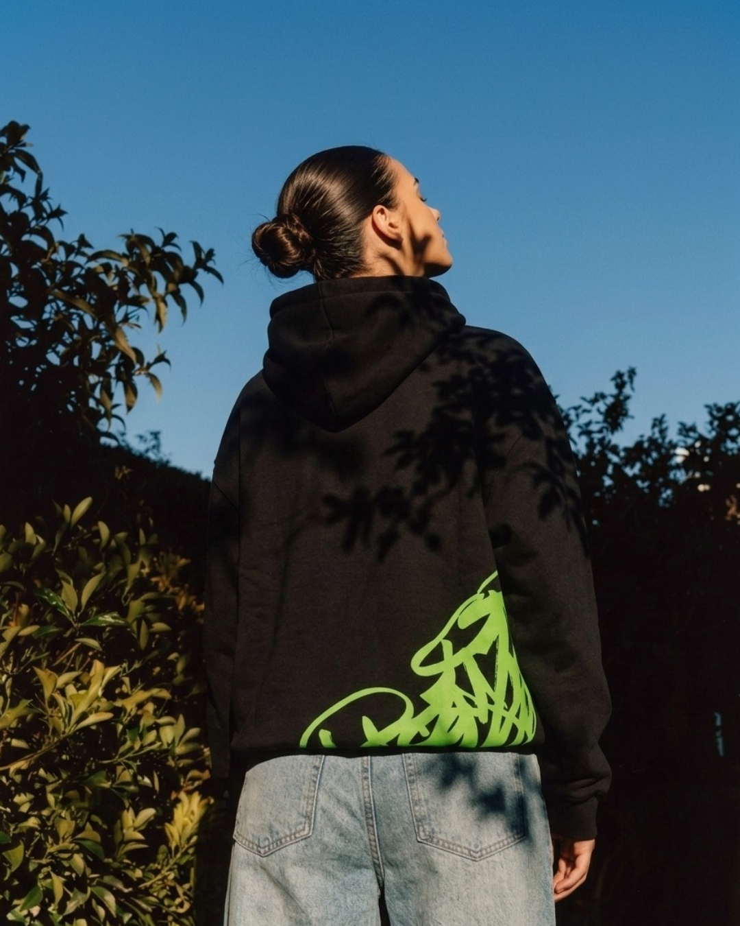 Golden Script Hoodie - Black