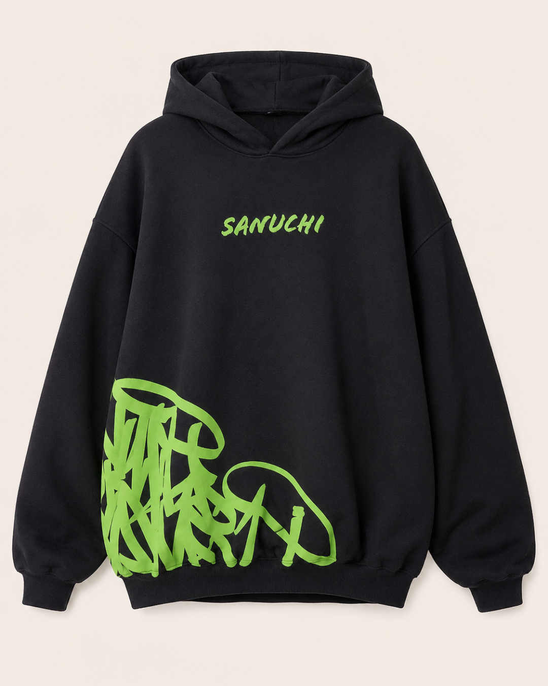 Golden Script Hoodie - Black