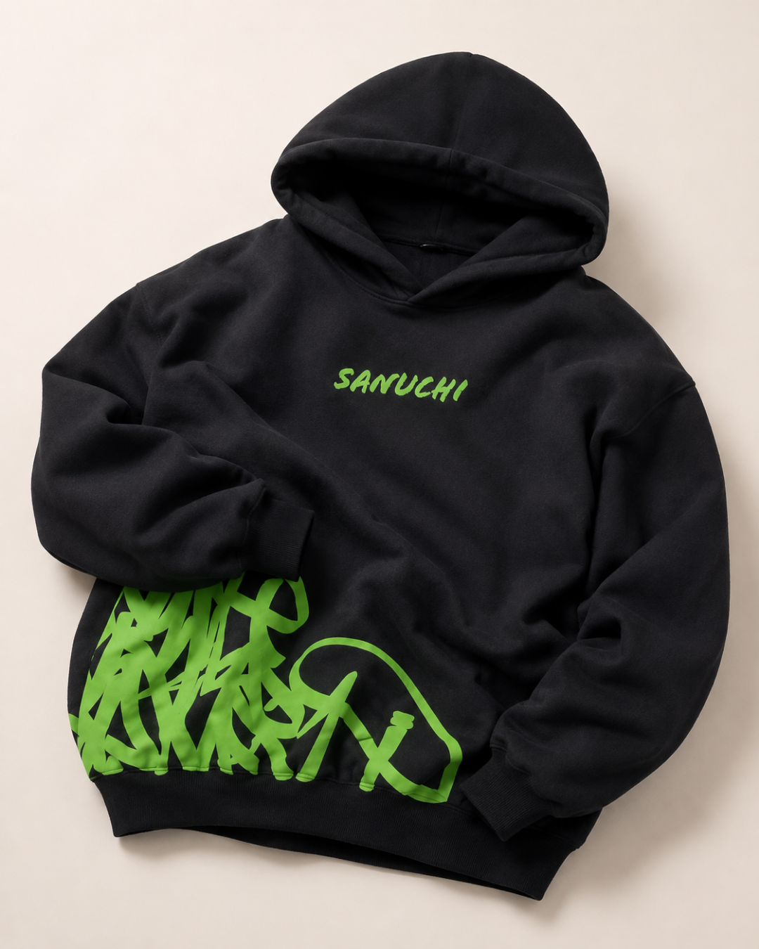 Golden Script Hoodie - Black