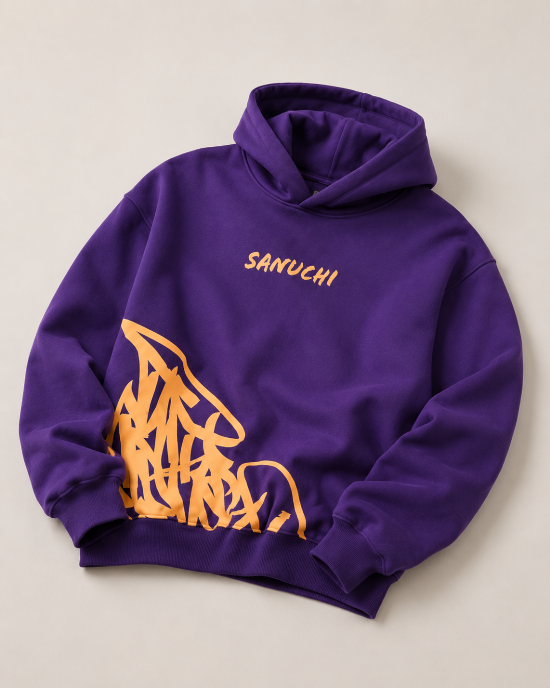 Golden Script Hoodie - Purple