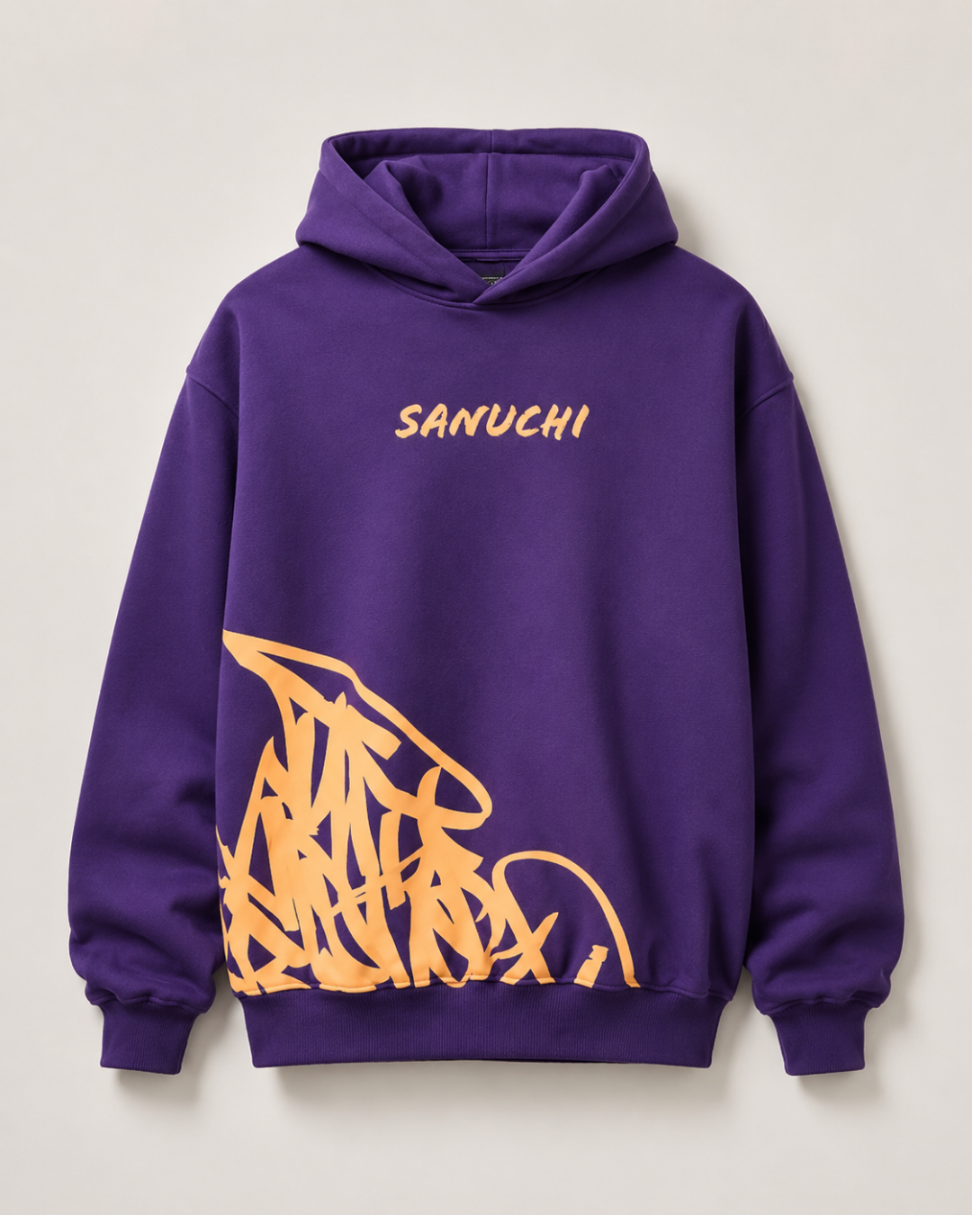 Golden Script Hoodie - Purple