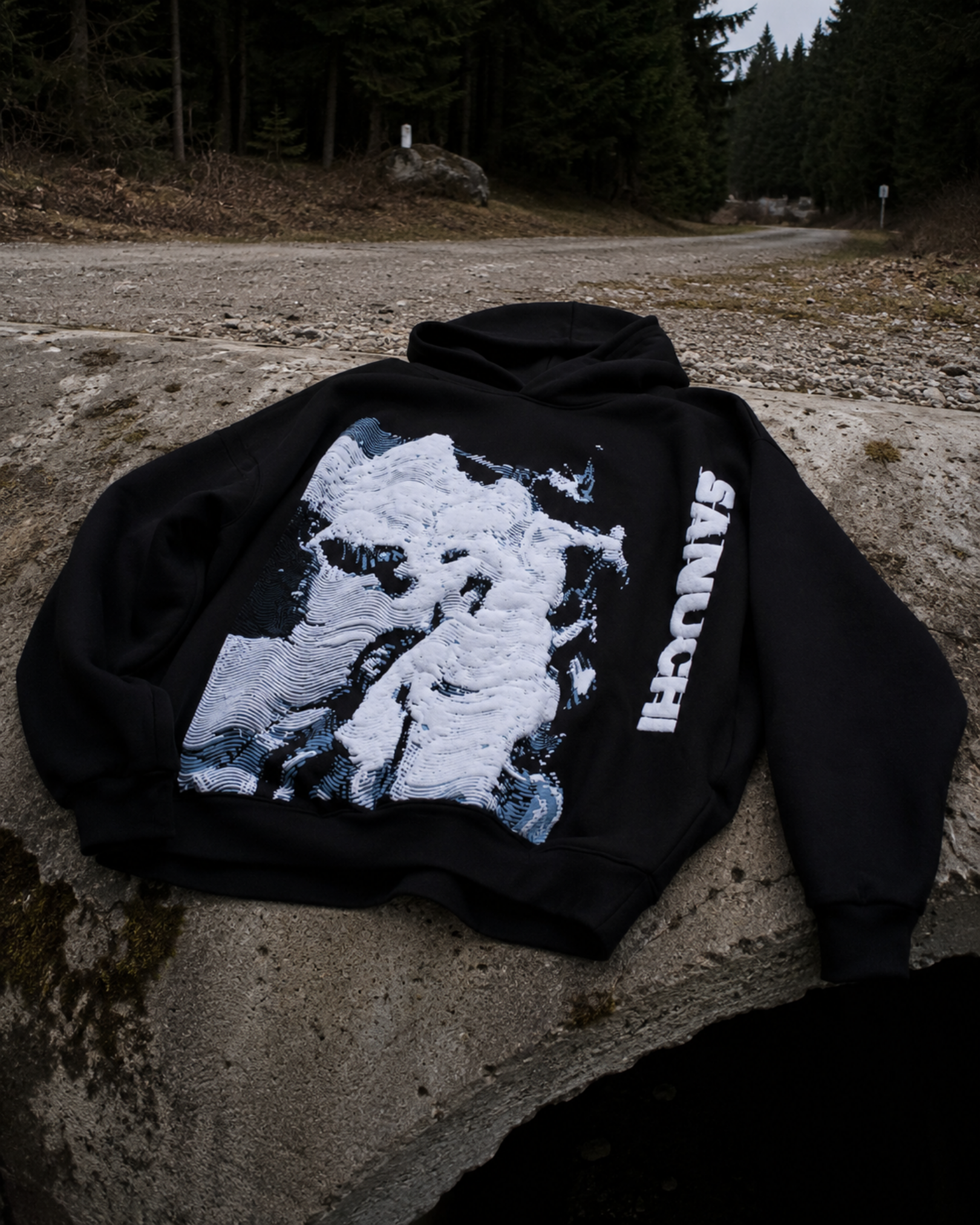 Waves Hoodie - Black