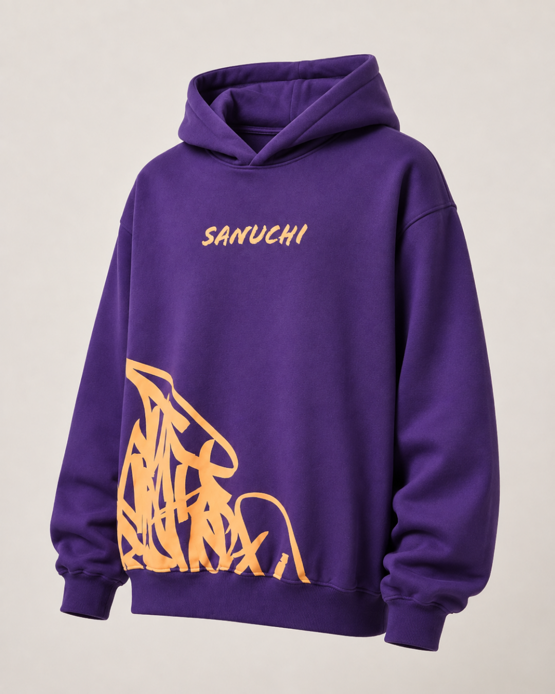 Golden Script Hoodie - Purple