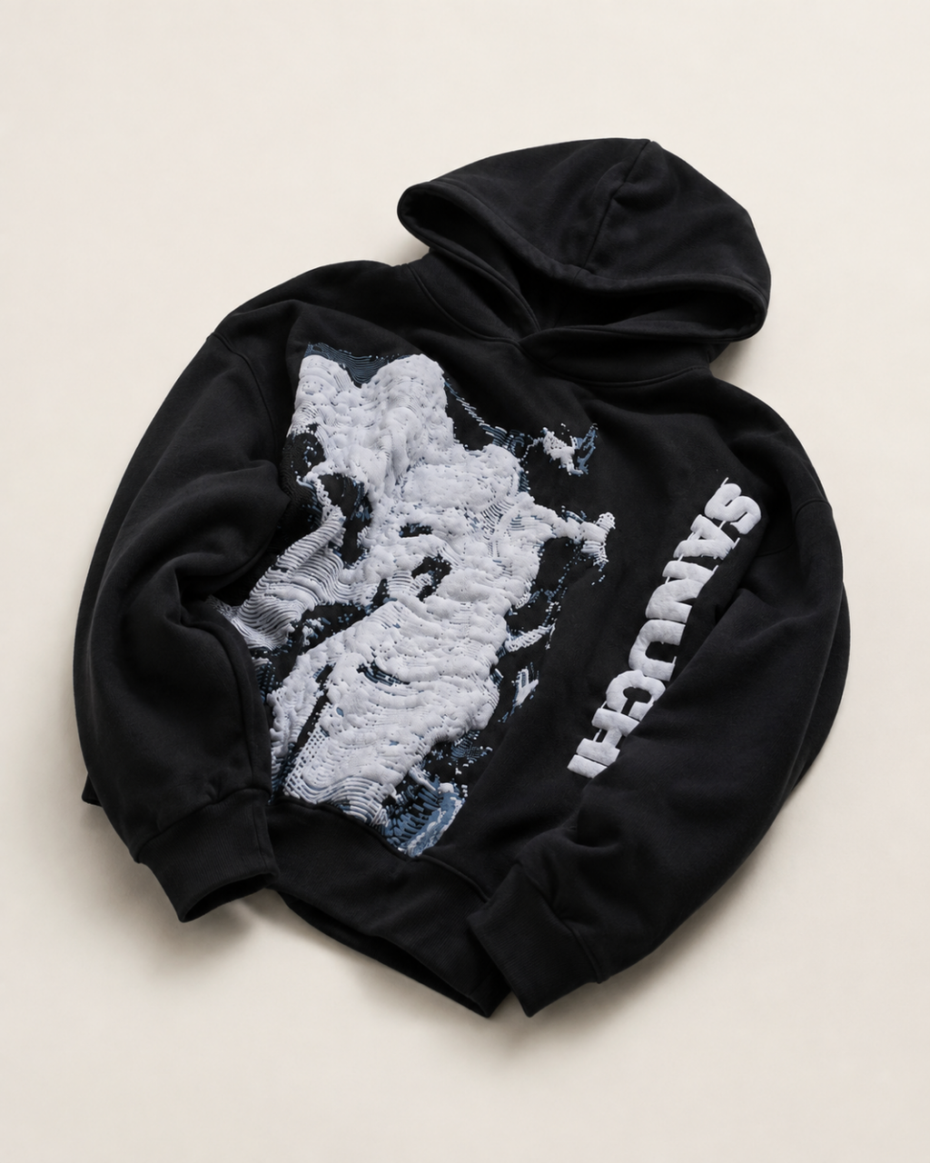 Waves Hoodie - Black