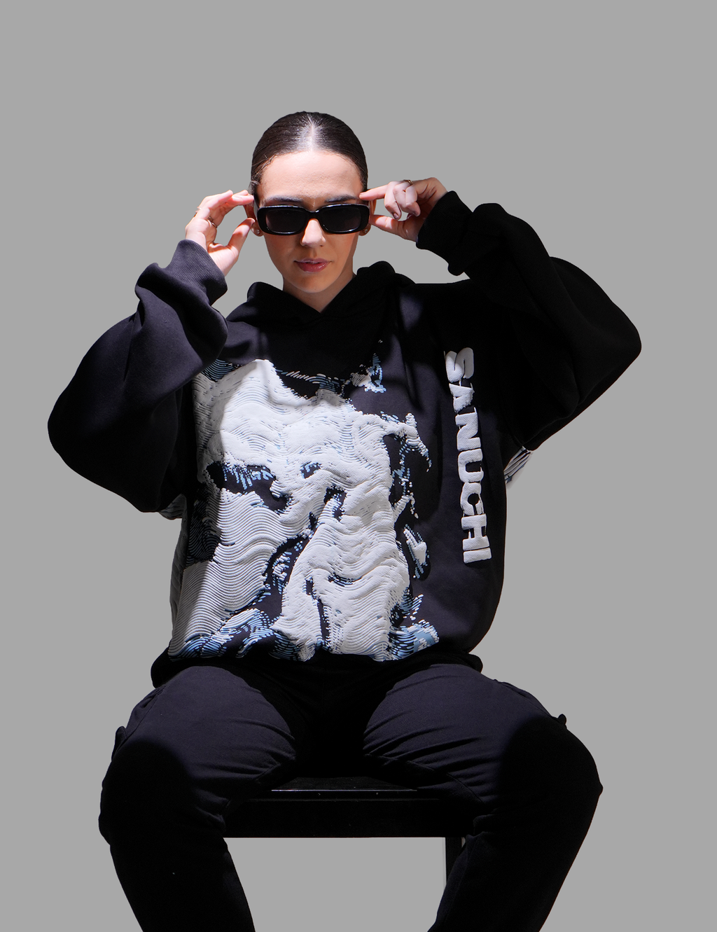 Waves Hoodie - Black