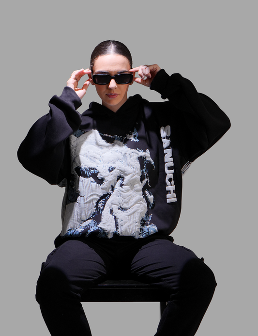 Waves Hoodie - Black