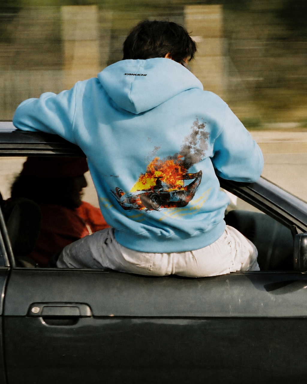 Burn/Revive Hoodie - Sky Blue