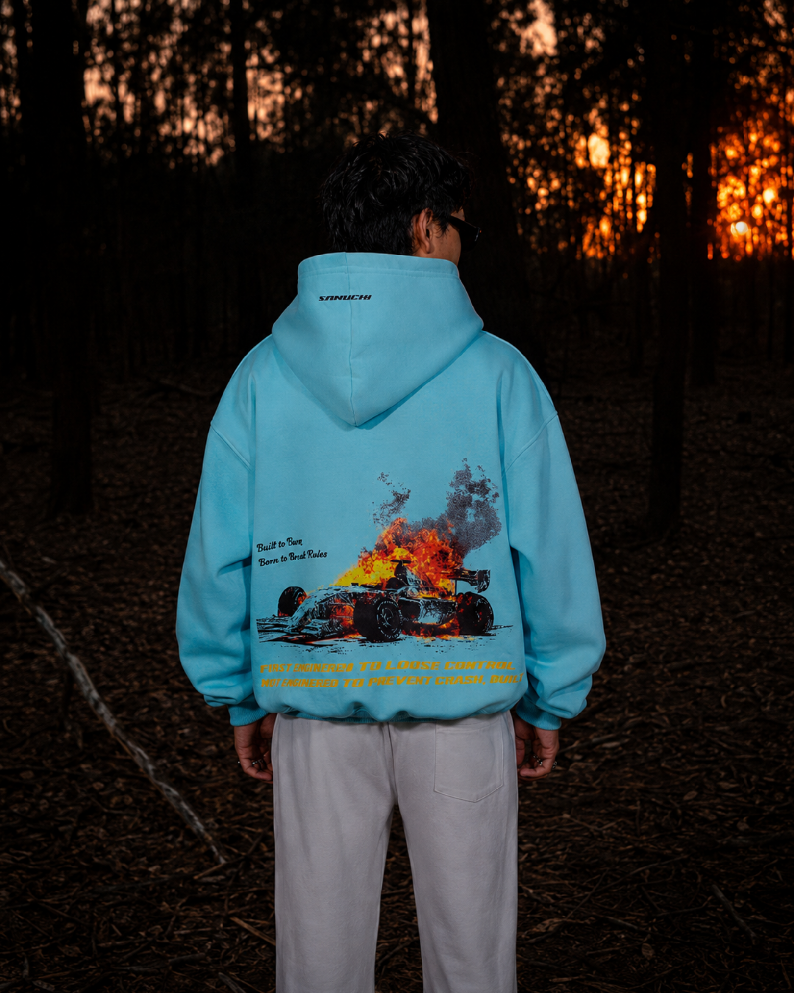 Burn/Revive Hoodie - Sky Blue