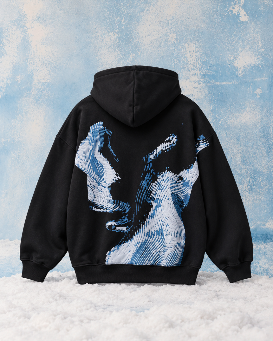 Waves Hoodie - Black