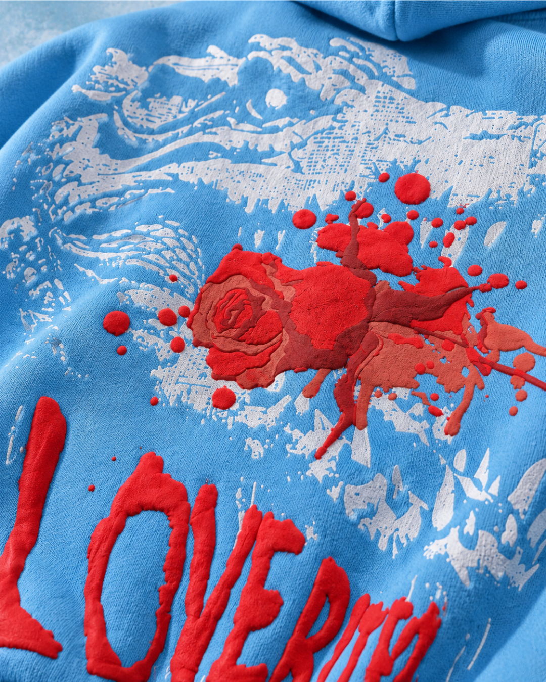 Love Bites Hoodie - Sky Blue