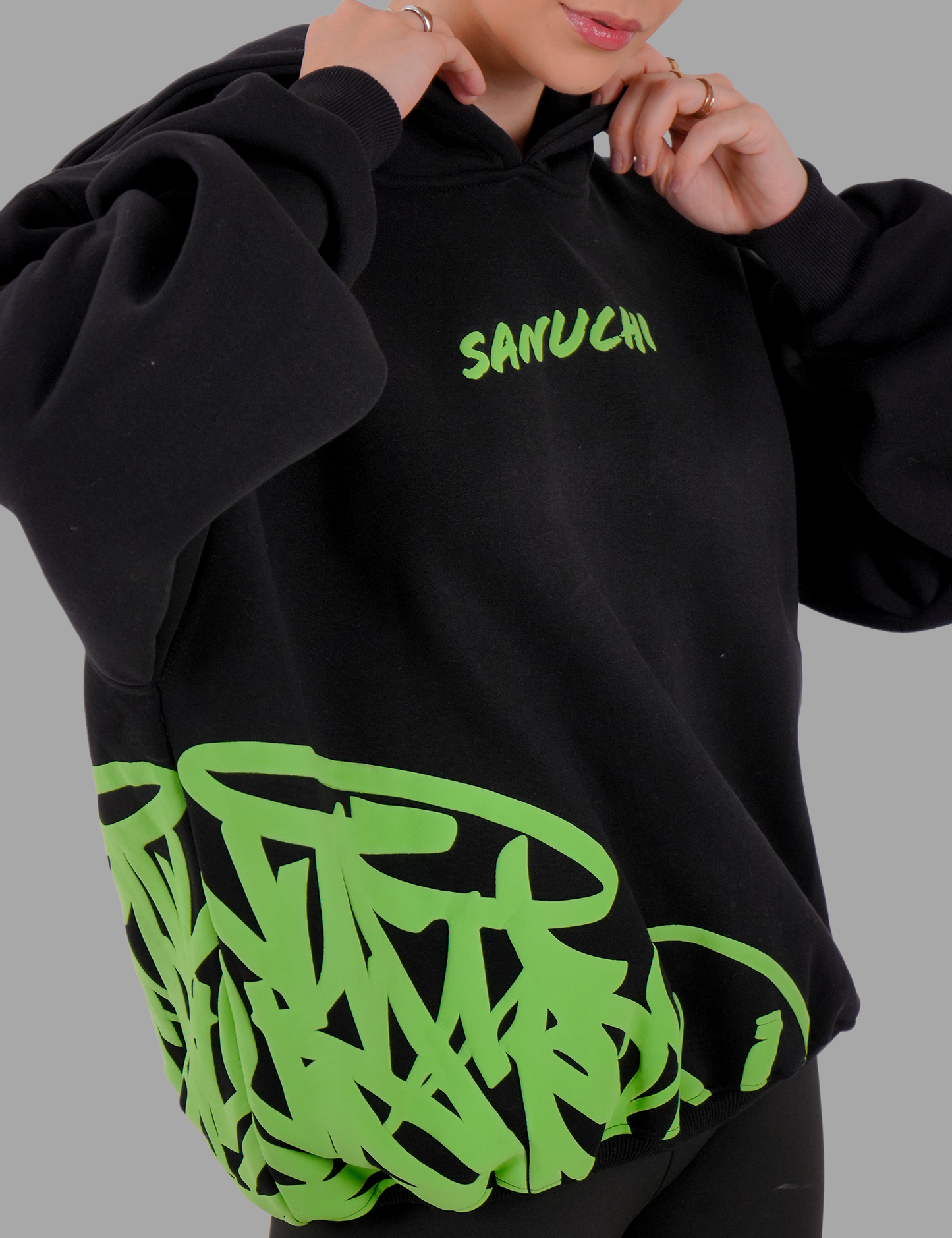 Golden Script Hoodie - Black