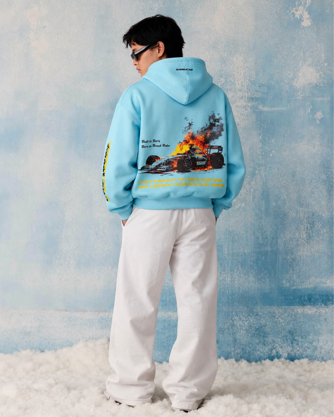 Burn/Revive Hoodie - Sky Blue