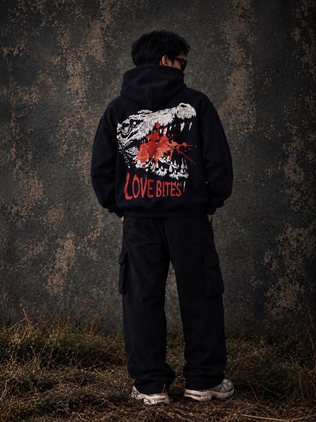 Love Bites Hoodie - Navy Blue