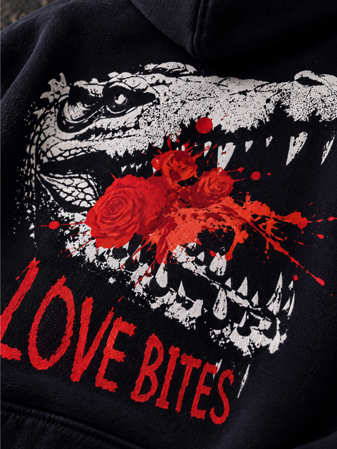 Love Bites Hoodie - Navy Blue