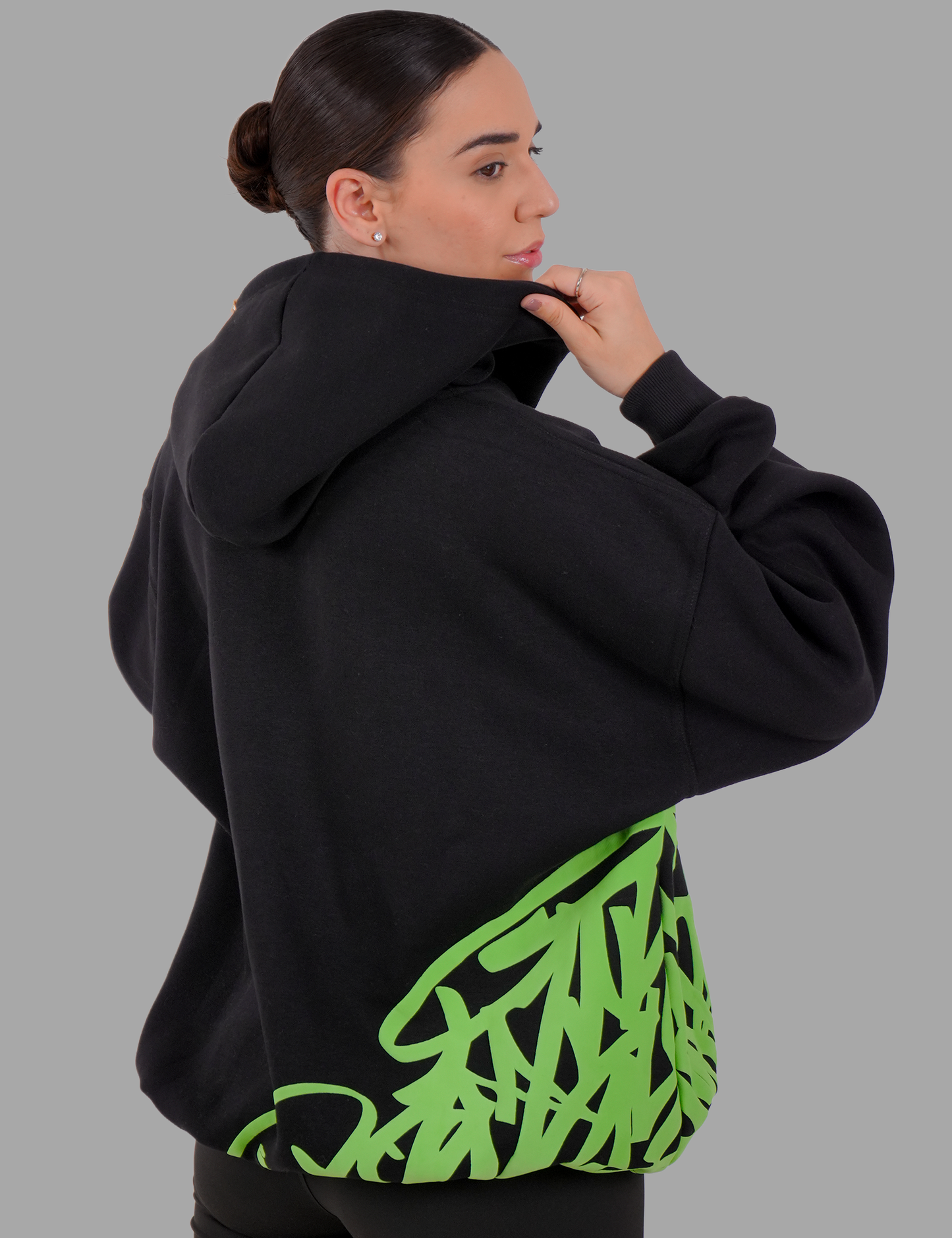 Golden Script Hoodie - Black