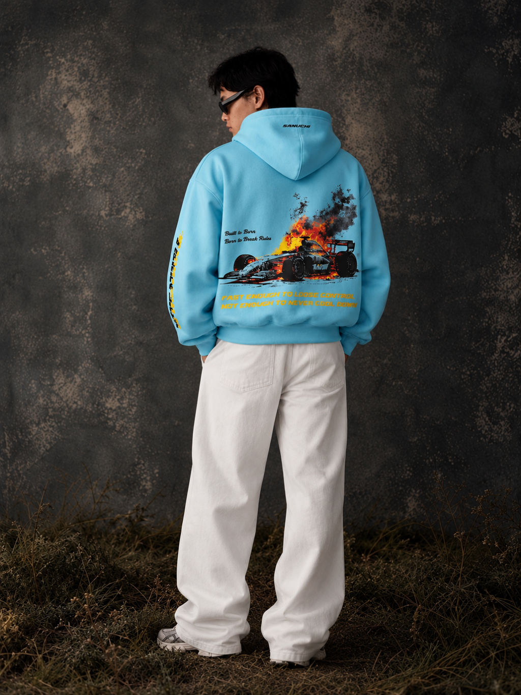 Burn/Revive Hoodie - Sky Blue