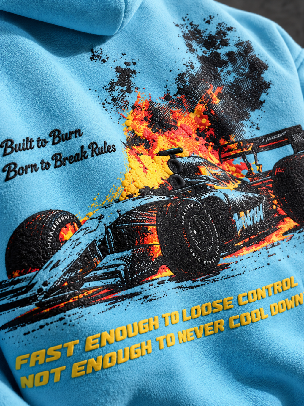 Burn/Revive Hoodie - Sky Blue