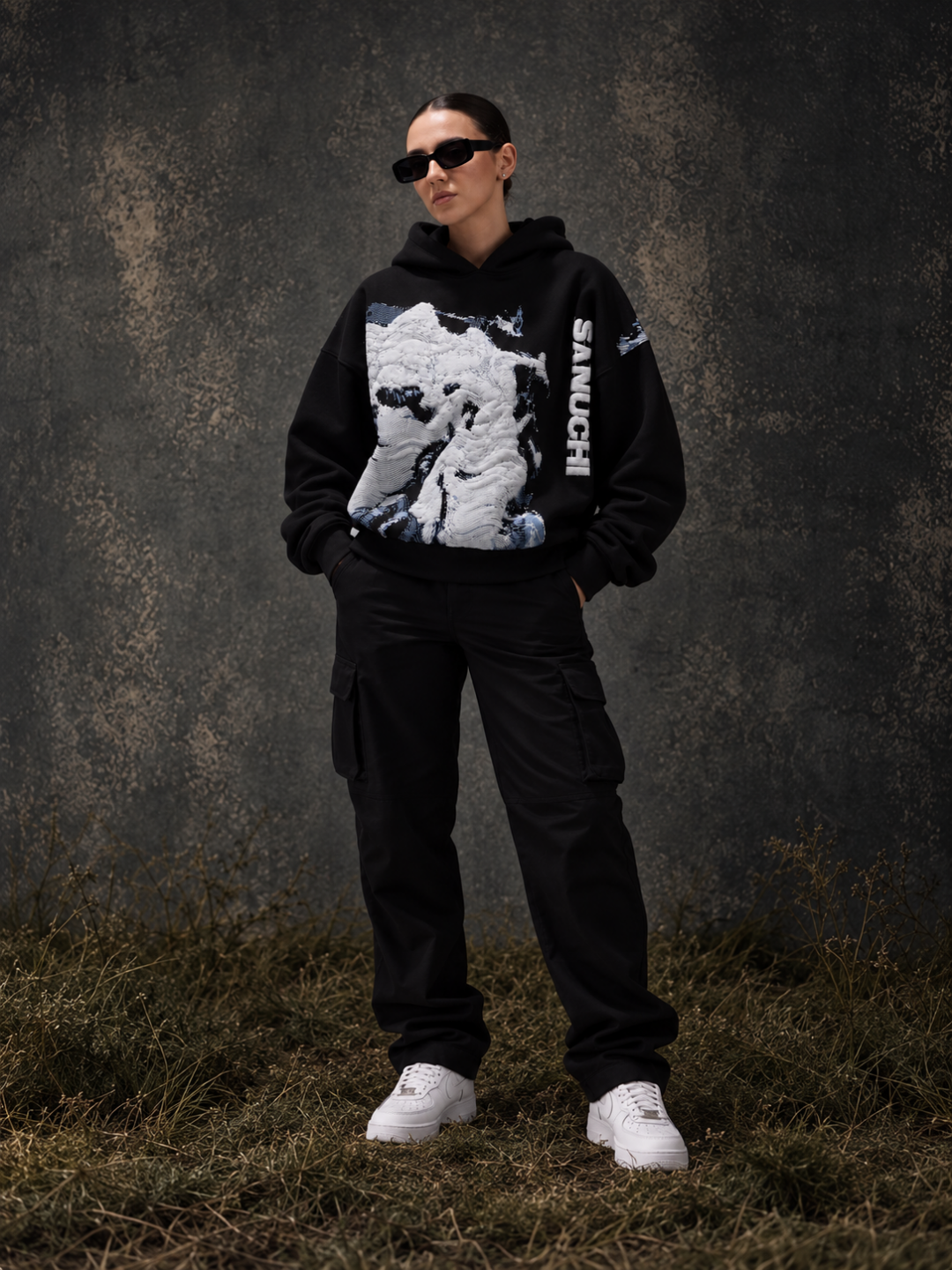 Waves Hoodie - Black