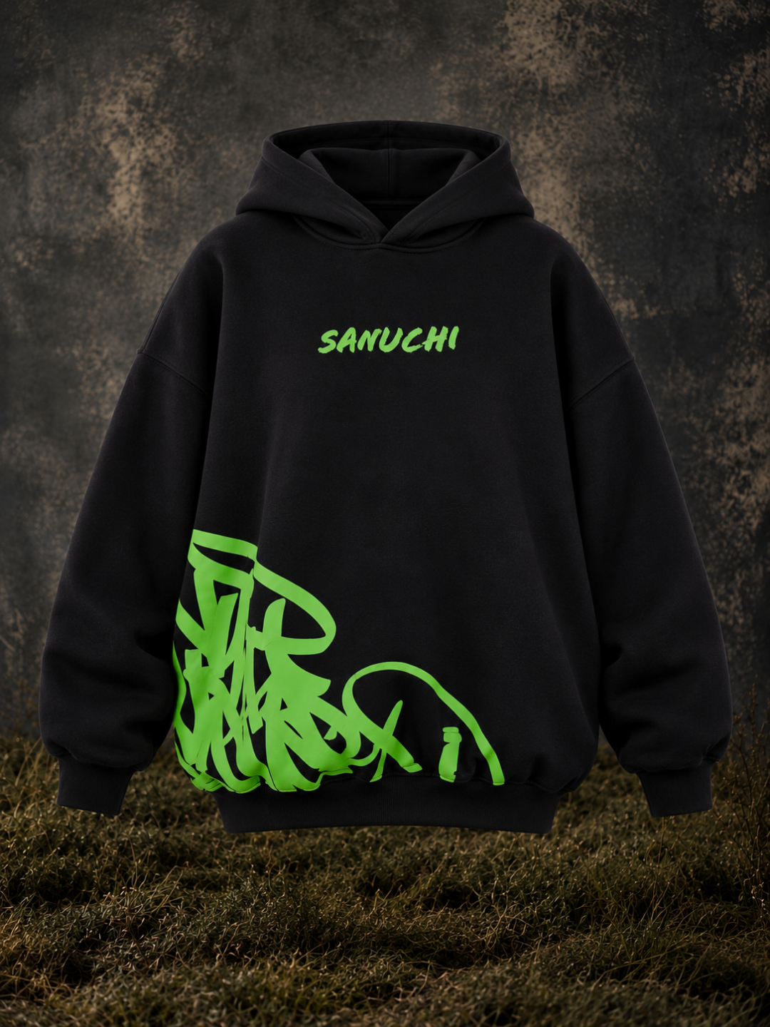Golden Script Hoodie - Black