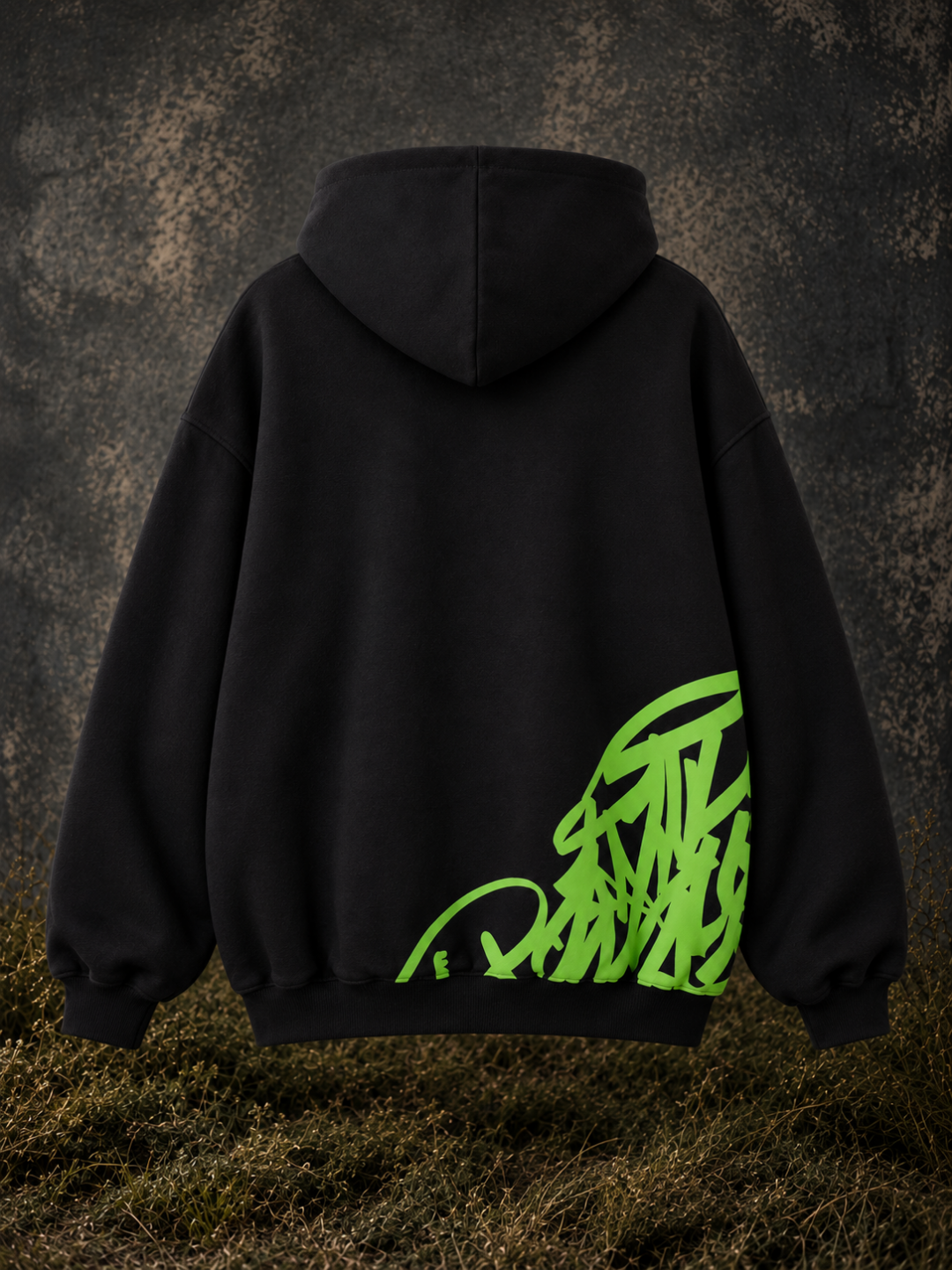 Golden Script Hoodie - Black