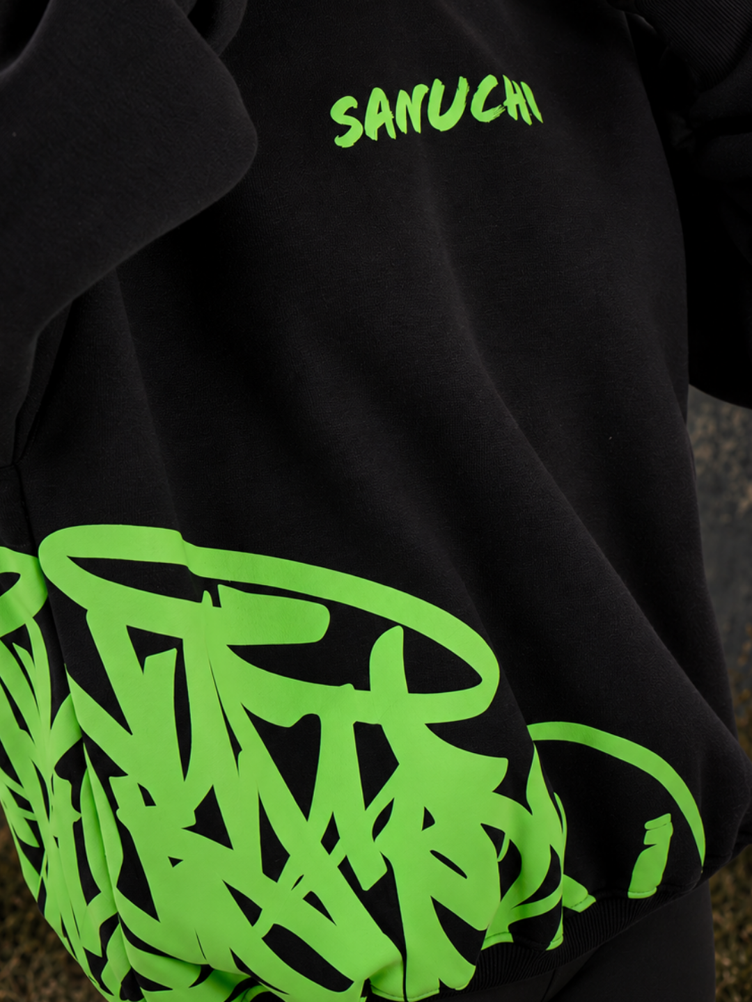 Golden Script Hoodie - Black