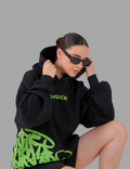 Golden Script Hoodie - Black