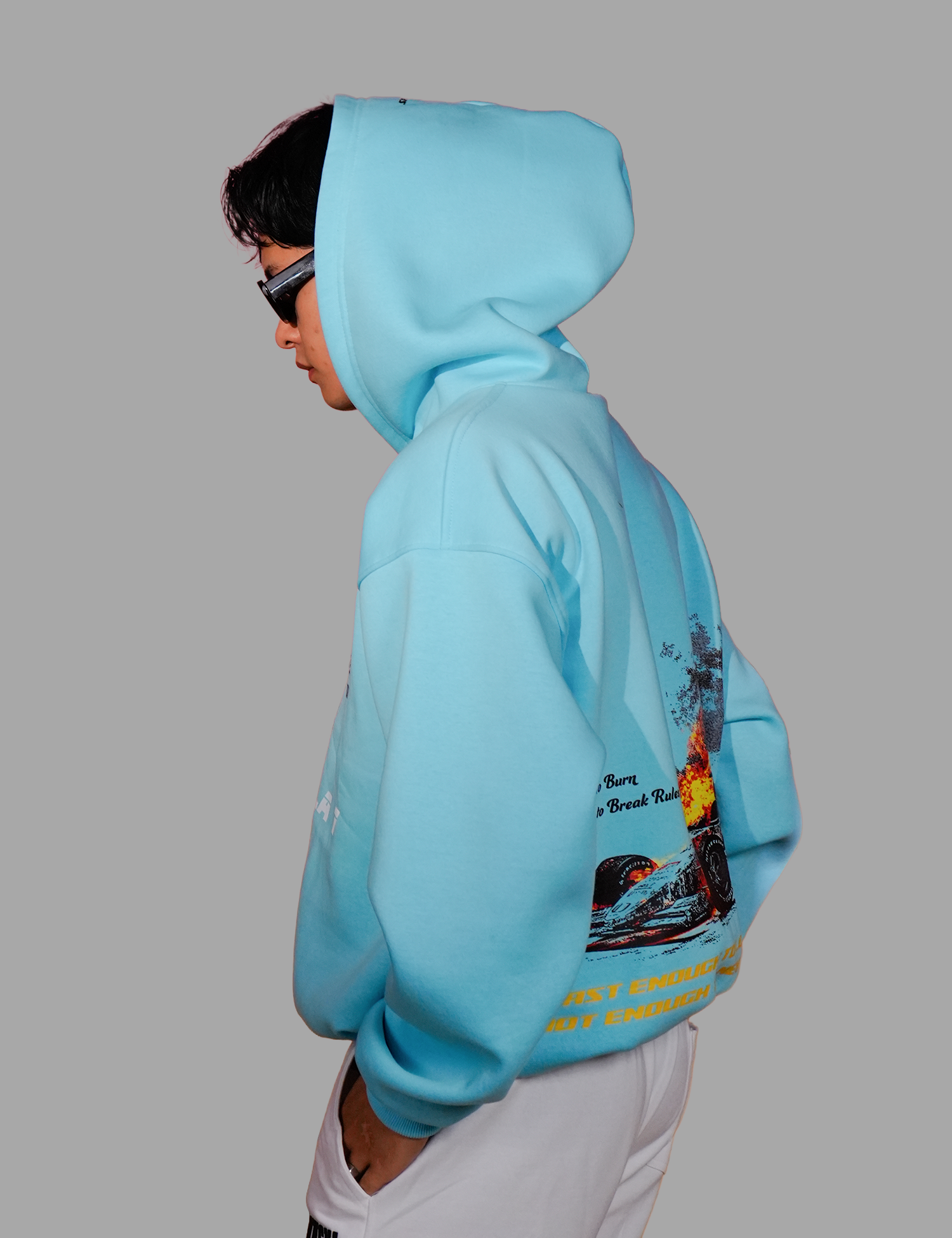 Burn/Revive Hoodie - Sky Blue