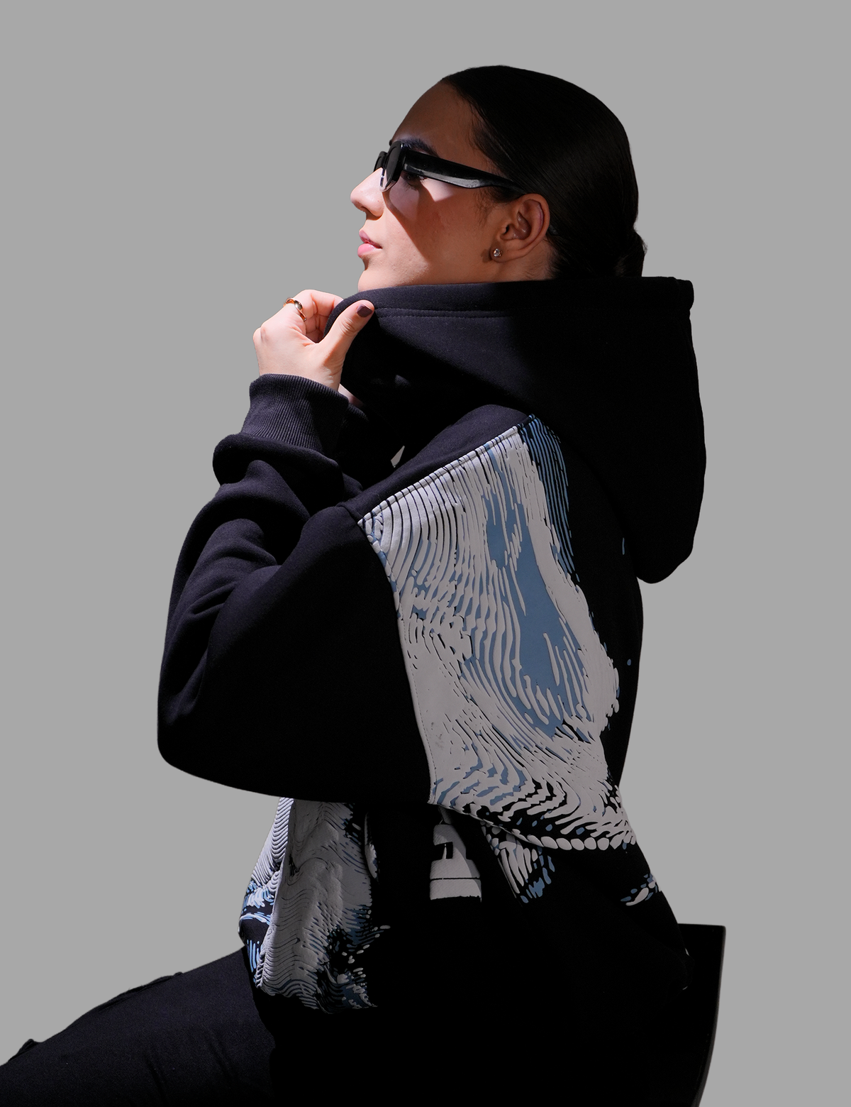 Waves Hoodie - Black