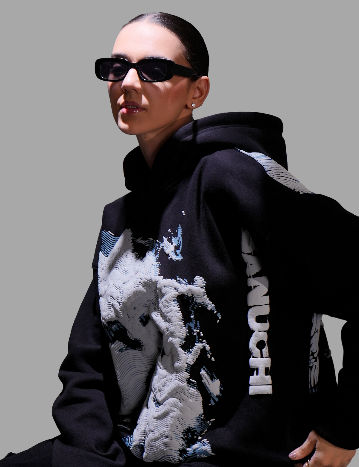 Waves Hoodie - Black