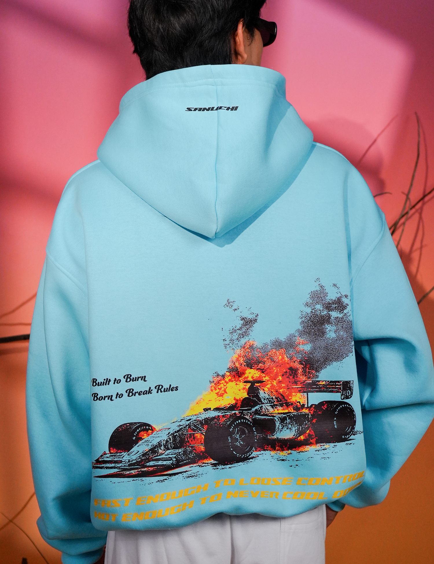 Burn/Revive Hoodie - Sky Blue
