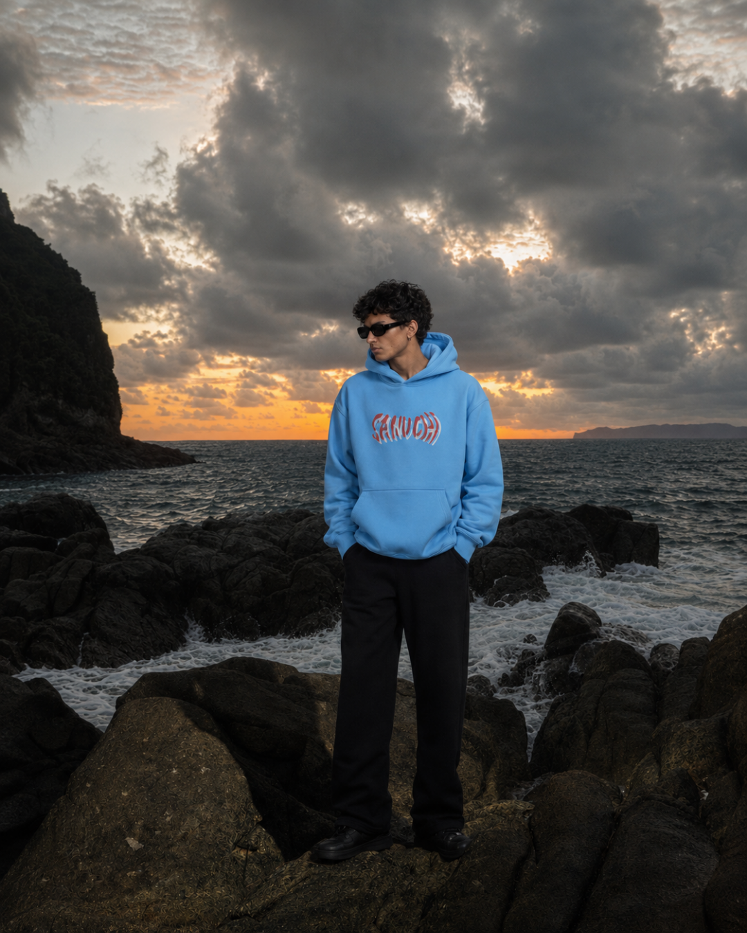 Love Bites Hoodie - Sky Blue