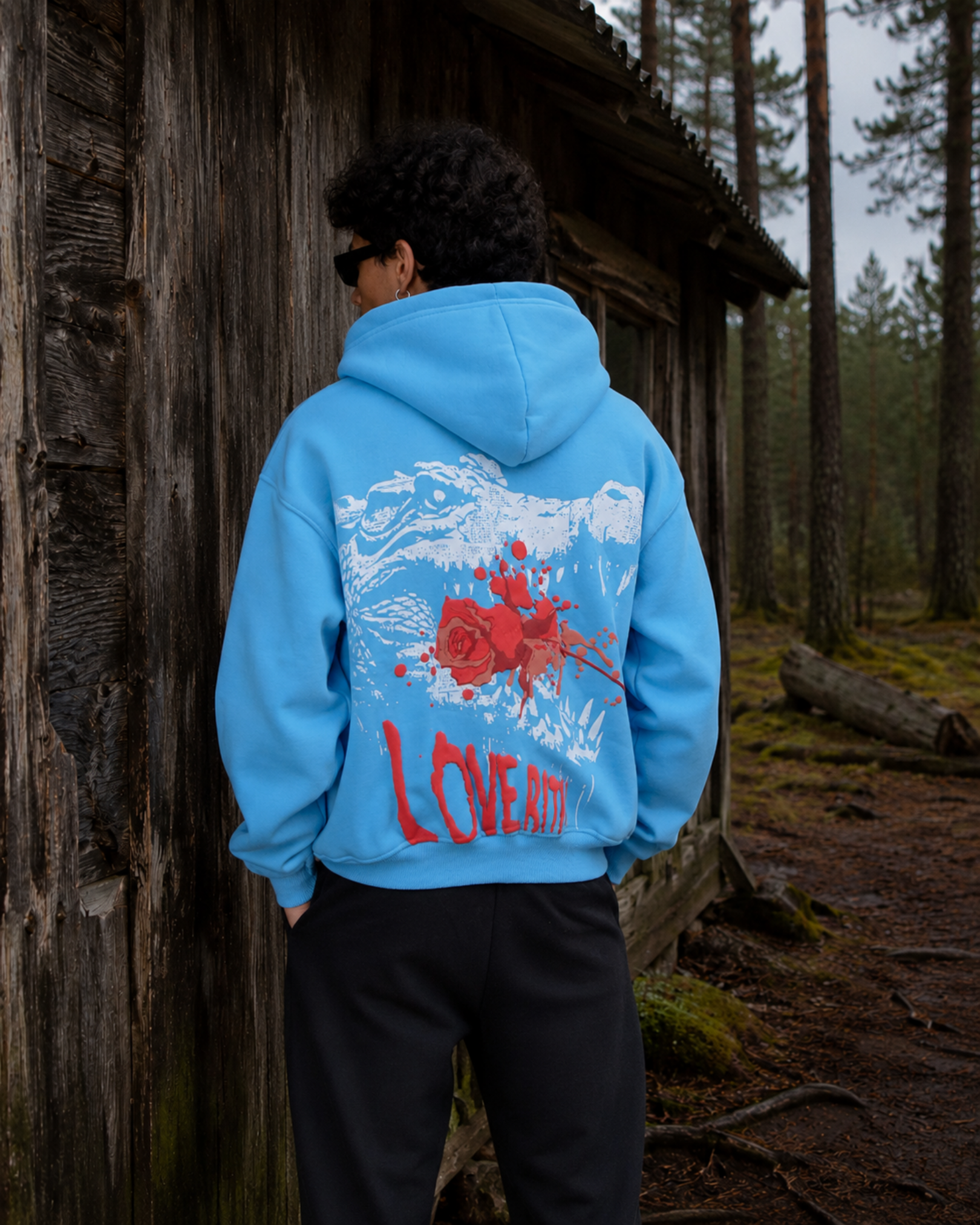 Love Bites Hoodie - Sky Blue