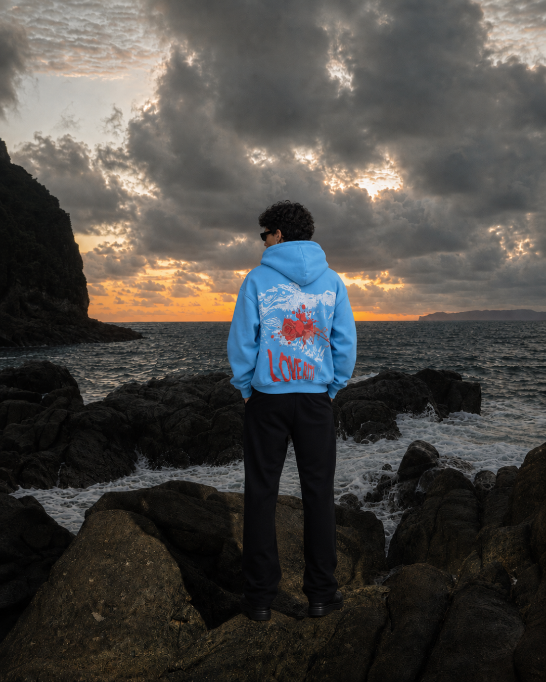 Love Bites Hoodie - Sky Blue