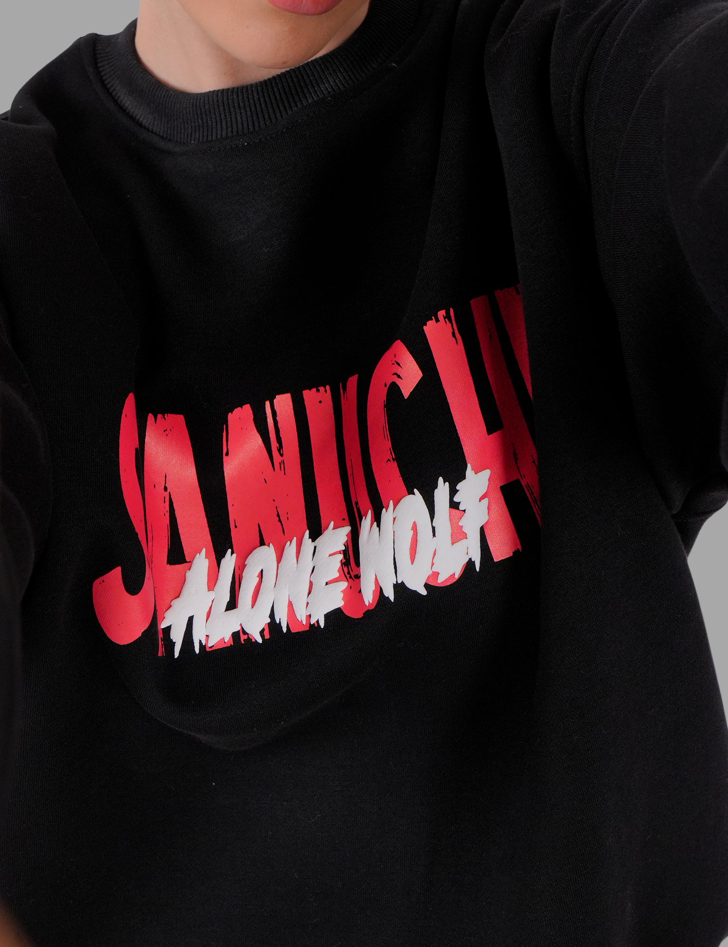 Wolf & Roses - Black