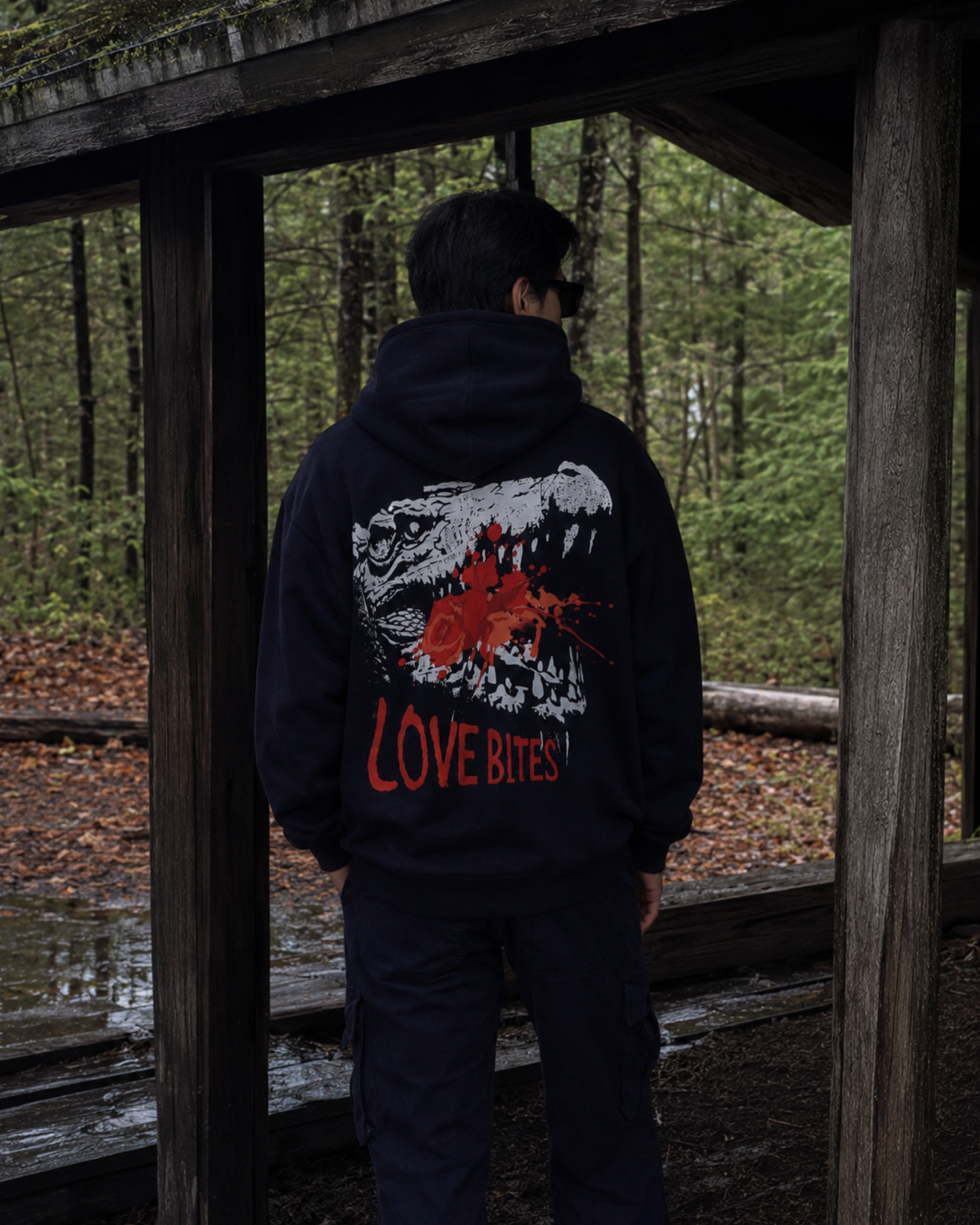 Love Bites Hoodie - Navy Blue